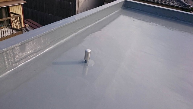 防水工事の施工完了